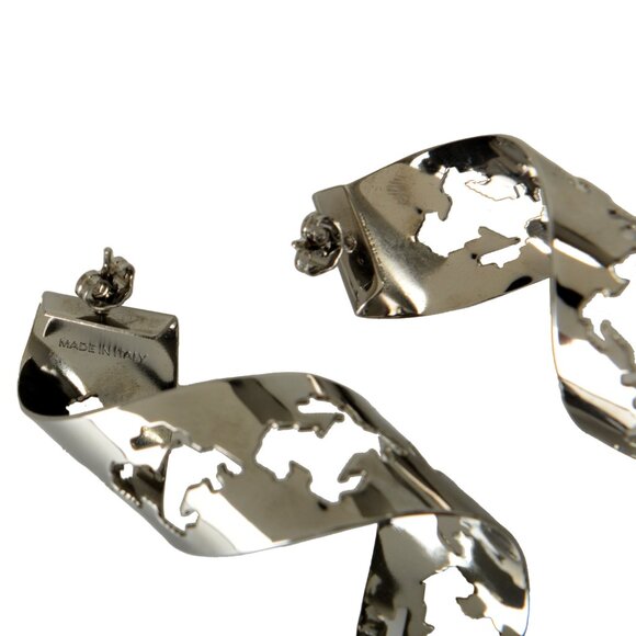 Scuderia Ferrari Spiral Pixelated Prancing Horse 100% Brass Earrings - Picture 2 of 3